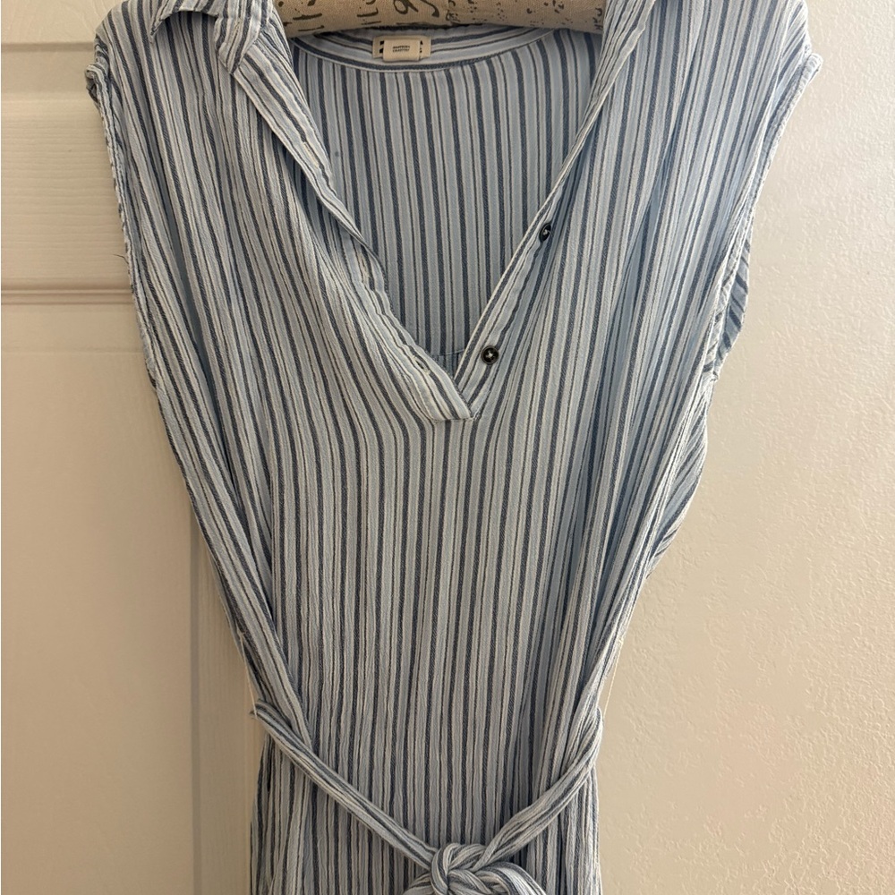 Billabong Light Blue and White Striped Maxi Dress - Picture 2 of 6